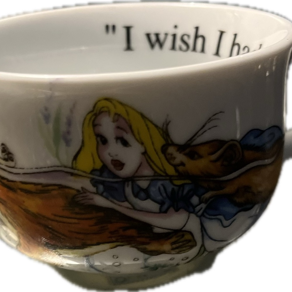 Cafe Paul Cardew designed in England Alice in wonderland tea cups 2009 Disney